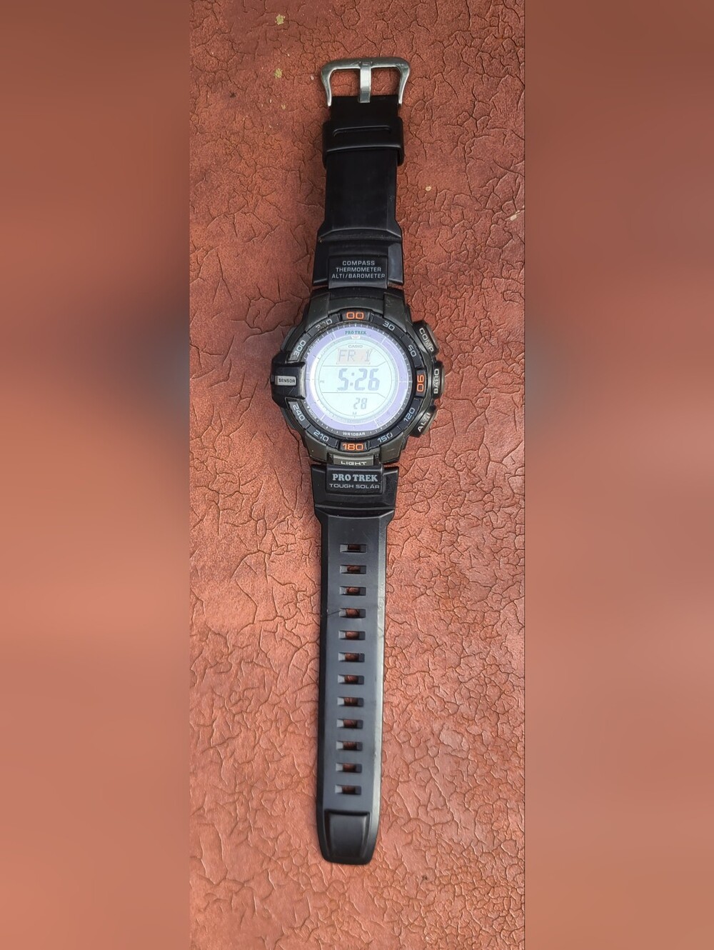 Casio Men Pro Trek PRG-270 Tough Solar Triple Sensor Digital Sport Watch